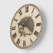  Hedgehog Wall Clock  Grote Klok (Hoek)
