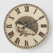 Hedgehog Wall Clock Grote Klok (Voorkant)