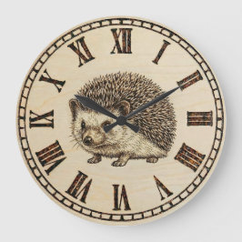  Hedgehog Wall Clock  Grote Klok