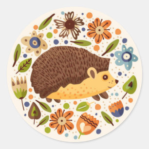 Hedgehog wereld hart sticker