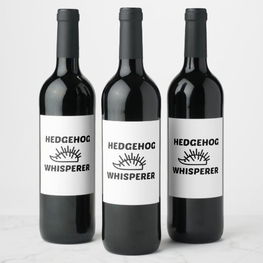 HEDGEHOG WHISPERER WIJN ETIKET (Flessen)
