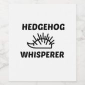 HEDGEHOG WHISPERER WIJN ETIKET (Enkel label)