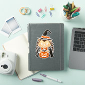 Hedgehog Witch sticker 6x6 (iPad Cover)
