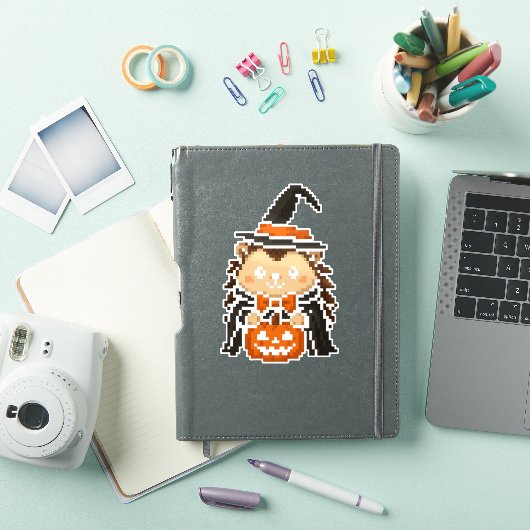 Hedgehog Witch sticker 6x6 (iPad Cover)