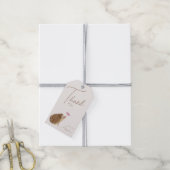Hedgehog Woodland Forest Baby shower Cadeaulabel (Met Touw)