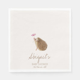 Hedgehog Woodland Forest Baby shower Servet