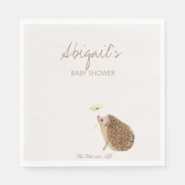 Hedgehog Woodland Forest Baby shower Servet