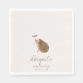 Hedgehog Woodland Forest Baby shower Servet (Voorkant)