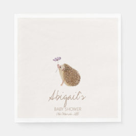 Hedgehog Woodland Forest Baby shower Servet