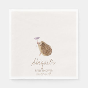 Hedgehog Woodland Forest Baby shower Servet