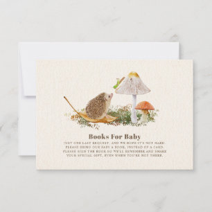 Hedgehog Woodland paddenstoel boeken voor Baby sho Kaart