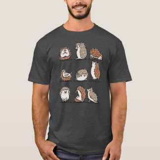 Hedgehog Yoga funny friends T-shirt