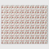 Hedgehogs and Bows Cadeaupapier (Vlak)