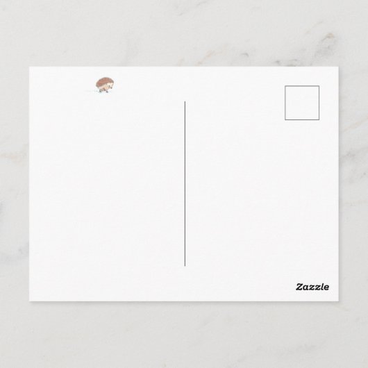 Hedgehog's Big Adventure Briefkaart (Achterkant)