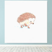 Hedgehog's Big Adventure Canvas Afdruk (Insitu (Houten vloer))