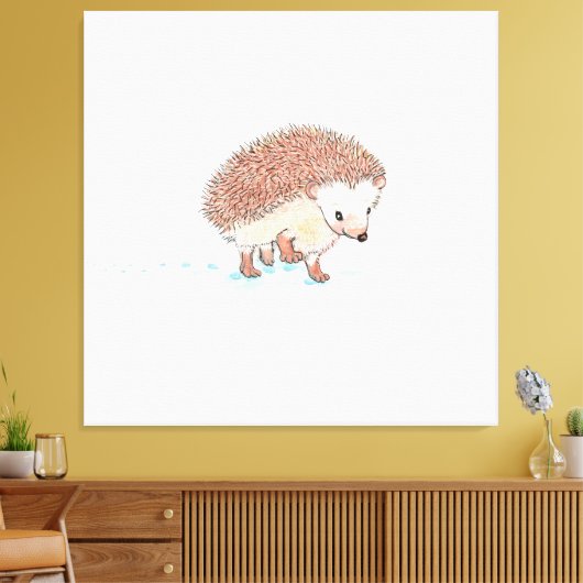 Hedgehog's Big Adventure Canvas Afdruk (Insitu (Woonkamer))