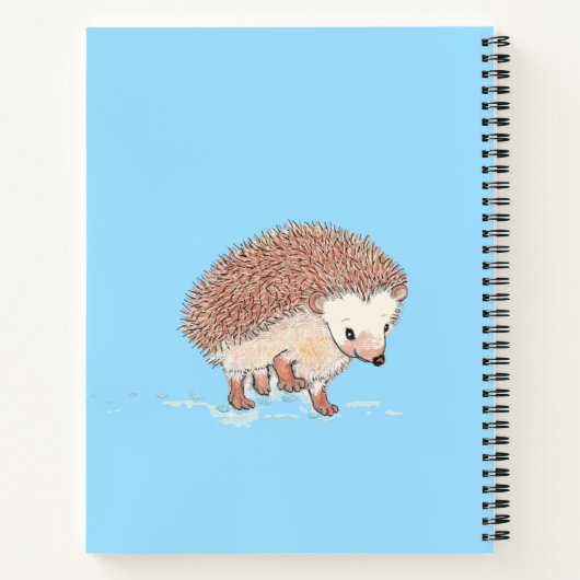 Hedgehog's Big Adventure Notitieboek (Achterkant)