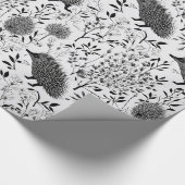 Hedgehogs Designer Verpakkingspapier Cadeaupapier (Hoek)