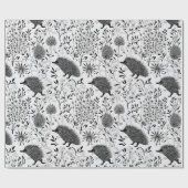 Hedgehogs Designer Verpakkingspapier Cadeaupapier (Vlak)
