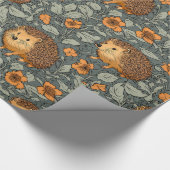 Hedgehogs Designer Verpakkingspapier Cadeaupapier (Hoek)