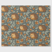 Hedgehogs Designer Verpakkingspapier Cadeaupapier (Vlak)