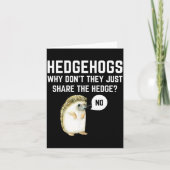 Hedgehogs Why Don't They Just Share The Hedge Funn Kaart (Voorkant)