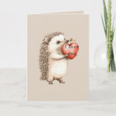 Hedgehogs with Heart Love Kaart (Voorkant)