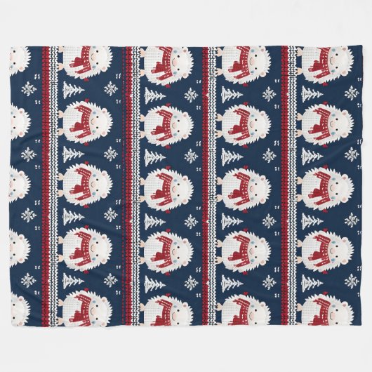 Hedgehogs with Scarves fleece blanket (Voorkant (Horizontaal))