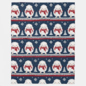 Hedgehogs with Scarves fleece blanket Deken (Voorkant)