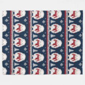 Hedgehogs with Scarves fleece blanket Deken (Voorkant (Horizontaal))
