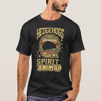 Hedgehogs zijn mijn geest dieren grappige huisdier t-shirt