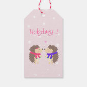 Hedgehugs. Cute Hedgel Cadeaulabel (Achterkant)