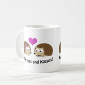 Hedgehugs- en Kisses-egel-liefde Koffiemok (Voorkant links)