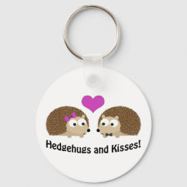 Hedgehugs- en Kisses-egel-liefde Sleutelhanger