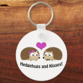 Hedgehugs- en Kisses-egel-liefde Sleutelhanger (Voorkant)
