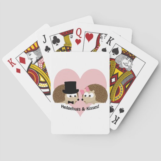 Hedgehugs en Kisses Hégel Couple Pokerkaarten (Achterkant)