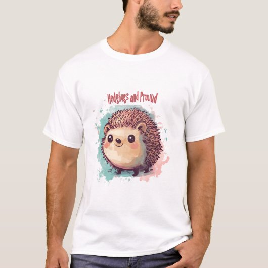 Hedgehugs en Trots T-shirt Design - Schattigee Hed (Voorkant)