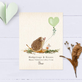 Hedgehugs & Kisses Hedgehog Classroom Valentijn Briefkaart