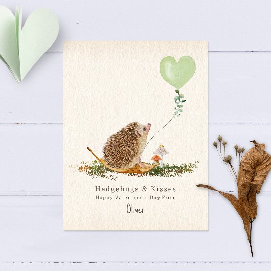 Hedgehugs & Kisses Hedgehog Classroom Valentijn Briefkaart