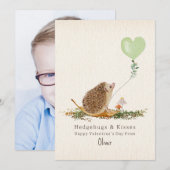 Hedgehugs & Kisses Hedgehog Mushroom Valentijn (Voorkant / Achterkant)