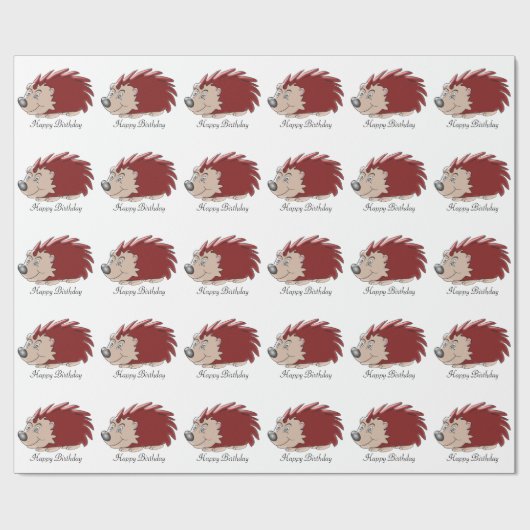 Hedgel Birthday Cadeaupapier (Vlak)
