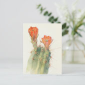 Hedgel Cactus van Margaret Armstrong Briefkaart (Staand voorkant)