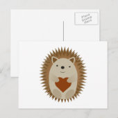 Hedgel Heart Feestdagenkaart (Voorkant / Achterkant)