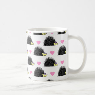 Hedgel Heart Pattern White Koffiemok