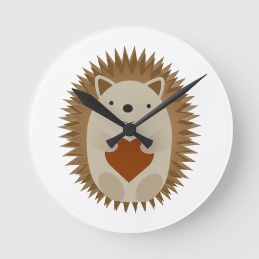 Hedgel Heart Ronde Klok (Voorkant)