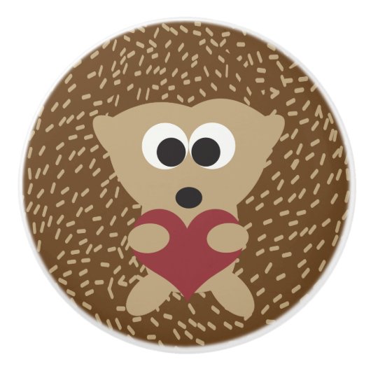Hedgel Hugging Heart Keramische Knop (Voorkant)