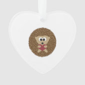 Hedgel Hugging Heart Ornament (voorkant)