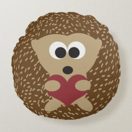 Hedgel Hugging Heart Rond Kussen