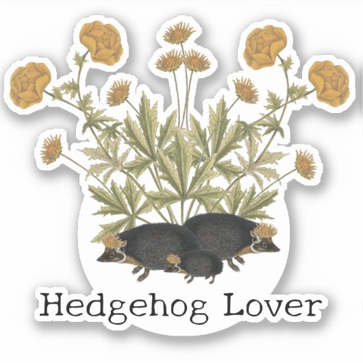 Hedgel Lover Woodland Sticker (Voorkant)