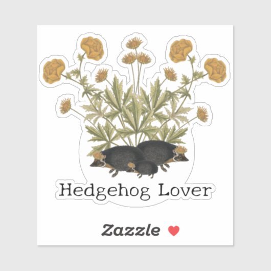 Hedgel Lover Woodland Sticker (Vel)